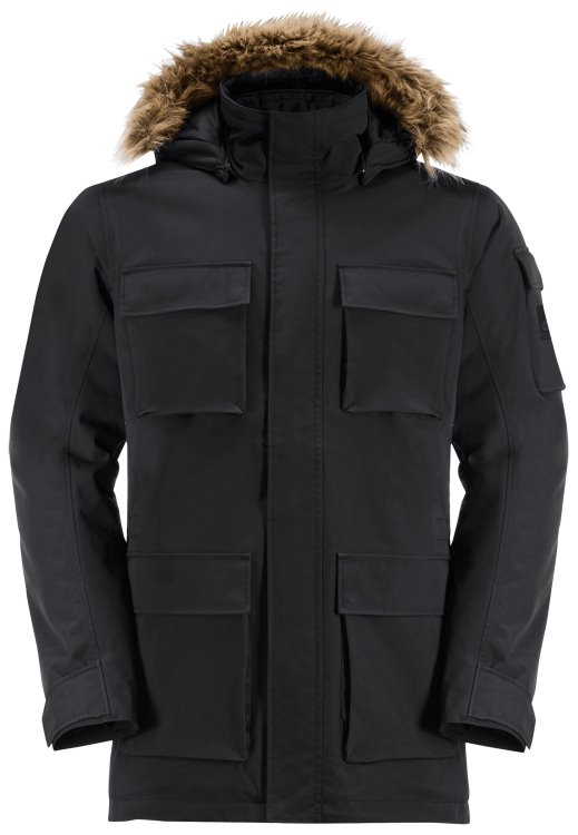 Glacier Canyon Parka Black Brand Jack Wolfskin Origin