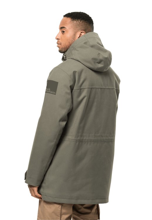 Fierce Wind Parka M Dusty Olive Brands Brand Jack Wolfskin