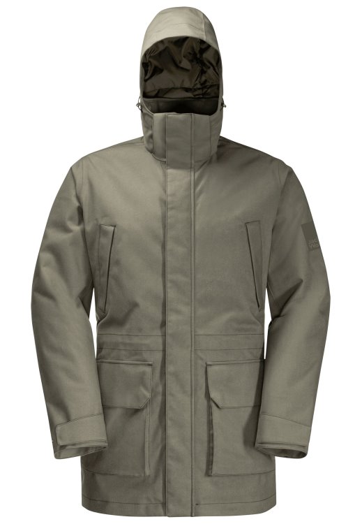 Fierce Wind Parka M Dusty Olive Brands Brand Jack Wolfskin