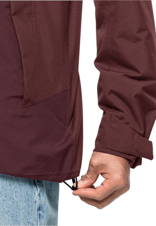 Tempelhof Jacket M Hot Cordovan Red Brand Jack Wolfskin