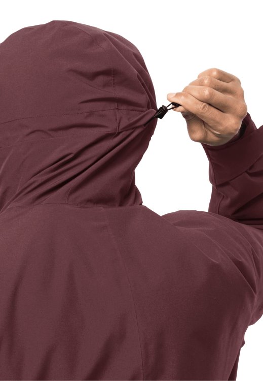 Tempelhof Jacket M Hot Cordovan Red Brand Jack Wolfskin