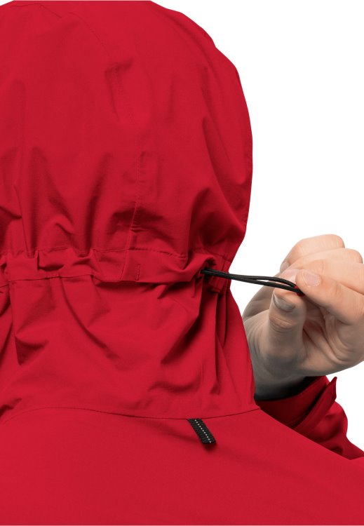 Origin Adrenaline Red Brand Jack Wolfskin Pack & Go Shell M