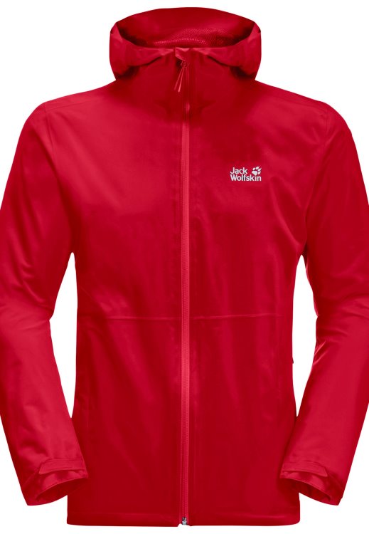 Origin Adrenaline Red Brand Jack Wolfskin Pack & Go Shell M