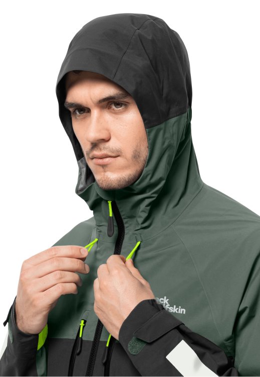 Origins Brand Jack Wolfskin Morobbia 3l Jacket M Hedge Green