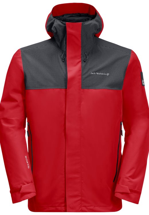 Dna Block Jacket M Adrenaline Red Brand Jack Wolfskin Best
