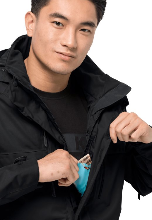 Jasper Flex Men Black New Brand Jack Wolfskin