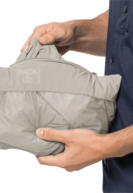 Brand Jack Wolfskin Origins Pack & Go Shell M Dusty Grey