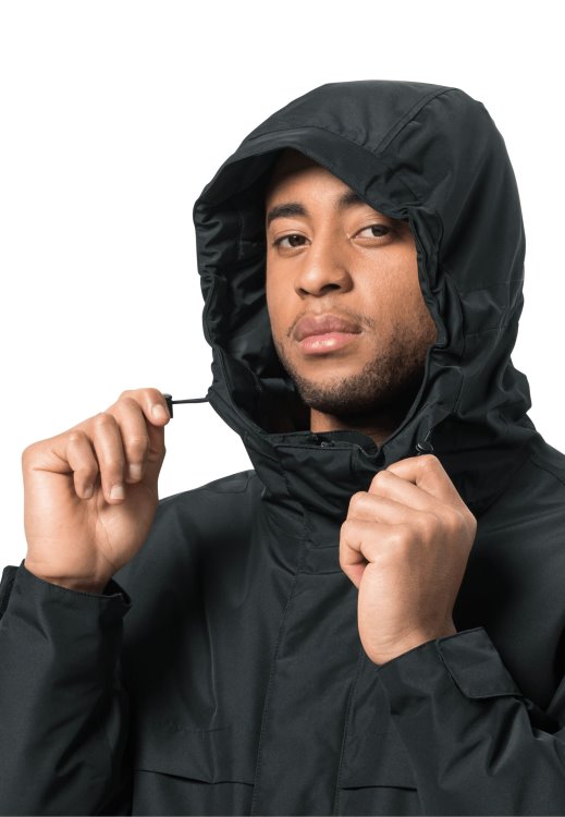 Best Brand Jack Wolfskin Black Winterlager Parka M