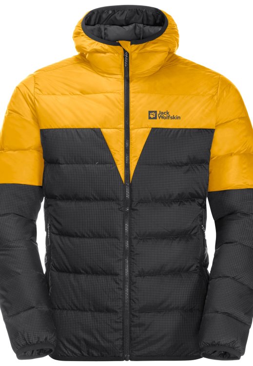 Burly Yellow Xt Brand Brand Jack Wolfskin Dna Tundra Down Hoody M