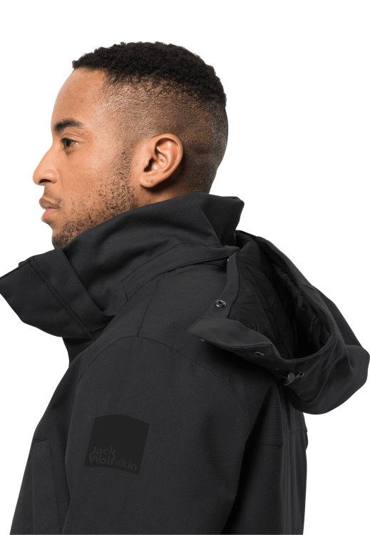 Black Brands Fierce Wind Parka M Brand Jack Wolfskin
