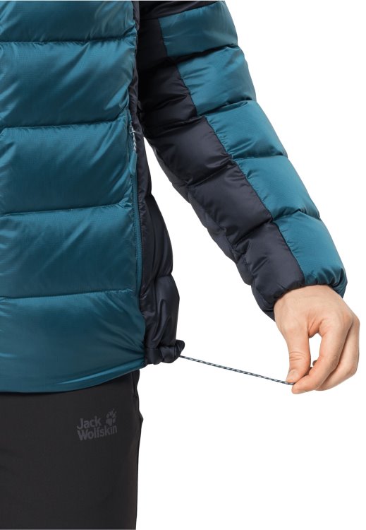 Fashion Nebelhorn Down Hoody M Brand Jack Wolfskin Blue Coral