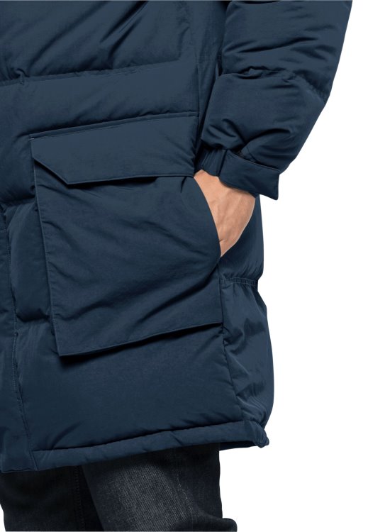 Alex Long Down Jacket M Brand Jack Wolfskin Thunder Blue Brands