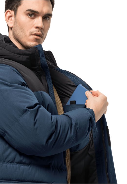 Alex Long Down Jacket M Brand Jack Wolfskin Thunder Blue Brands