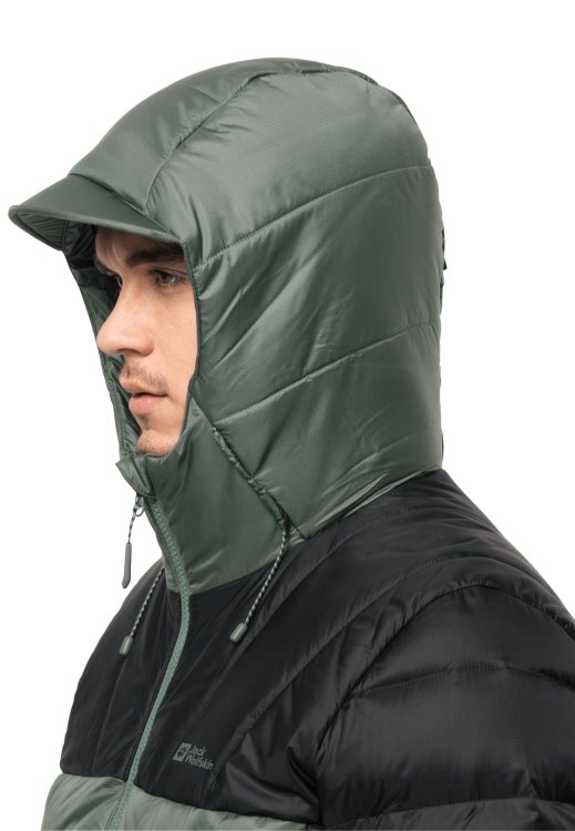 Nebelhorn Down Hoody M Hedge Green Best Brand Jack Wolfskin