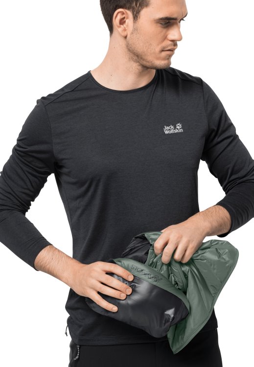 Hedge Green Passamani Down Vest M Collection Brand Jack Wolfskin