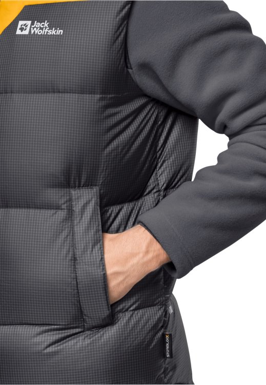 Burly Yellow Xt Dna Tundra Down Vest M Brand Jack Wolfskin Collections