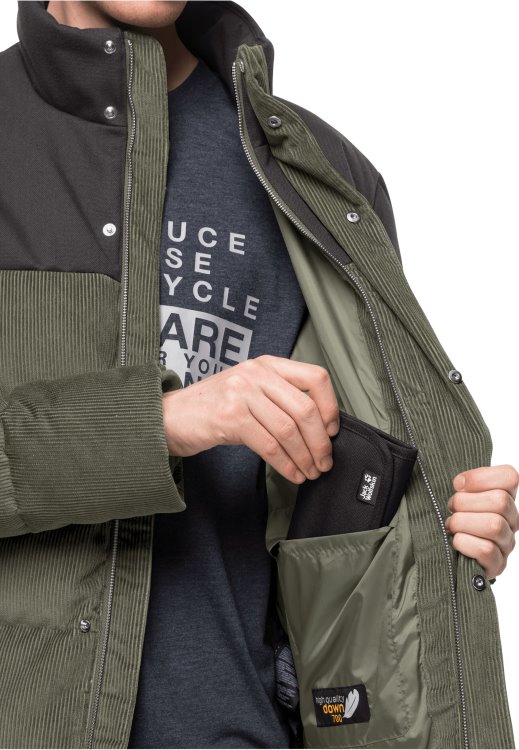 Nature Corduroy Jacket M Brand Jack Wolfskin Dusty Olive New
