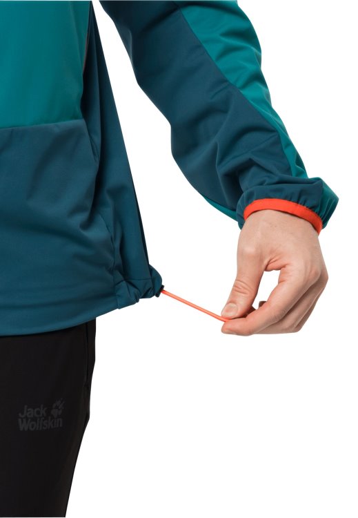 New Brand Jack Wolfskin Bay Blue Eagle Peak II Hoody M