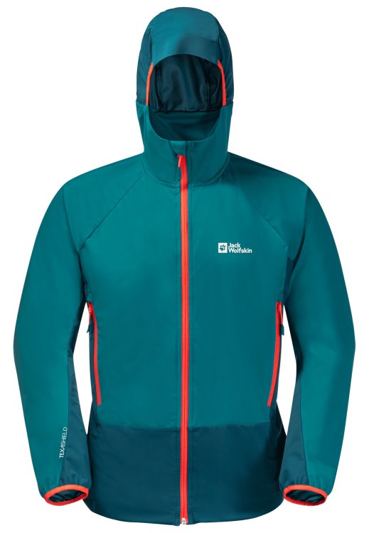New Brand Jack Wolfskin Bay Blue Eagle Peak II Hoody M