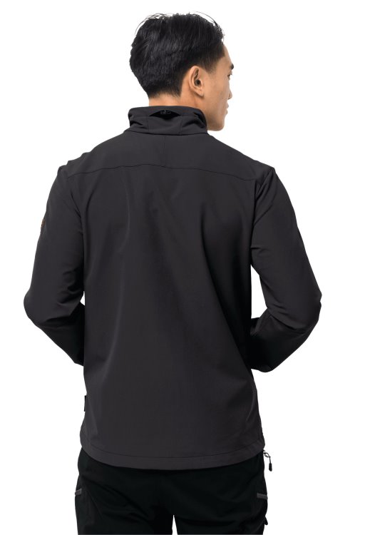 Fashion Crestview Jacket Men Black Brand Jack Wolfskin