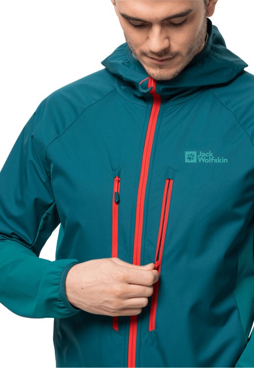 Alpspitze Hoody M Blue Coral Brand Jack Wolfskin Original