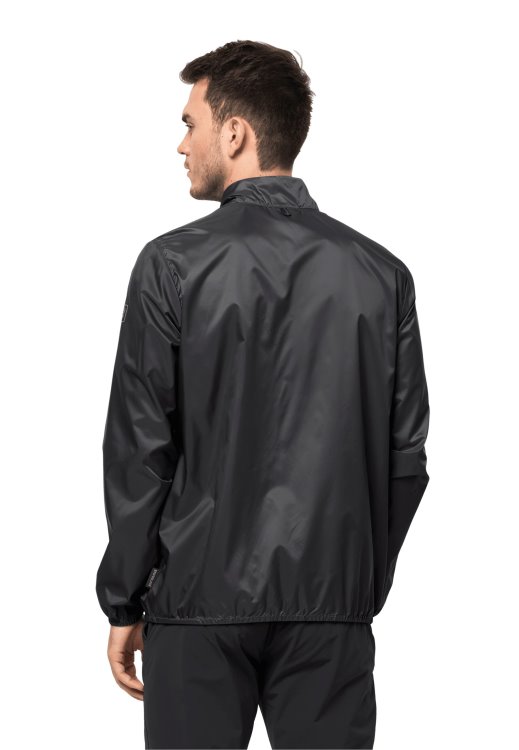 Origin Brand Jack Wolfskin Black Pack & Go Windshell M