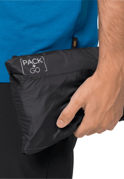 Origin Brand Jack Wolfskin Black Pack & Go Windshell M