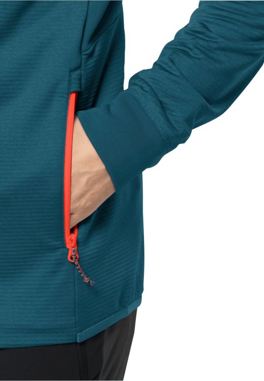 Brand Jack Wolfskin Blue Coral Hydro Grid Hooded Fz M Brand