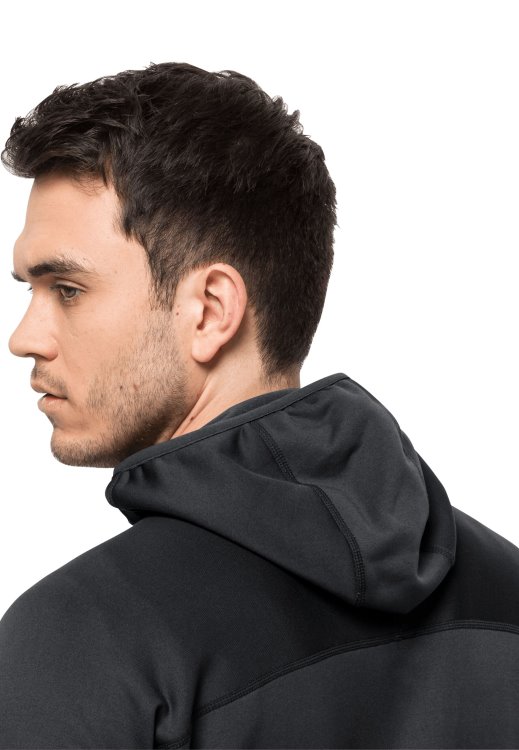 Black Brand Jack Wolfskin Hirschberg Hooded Fz M Fashion