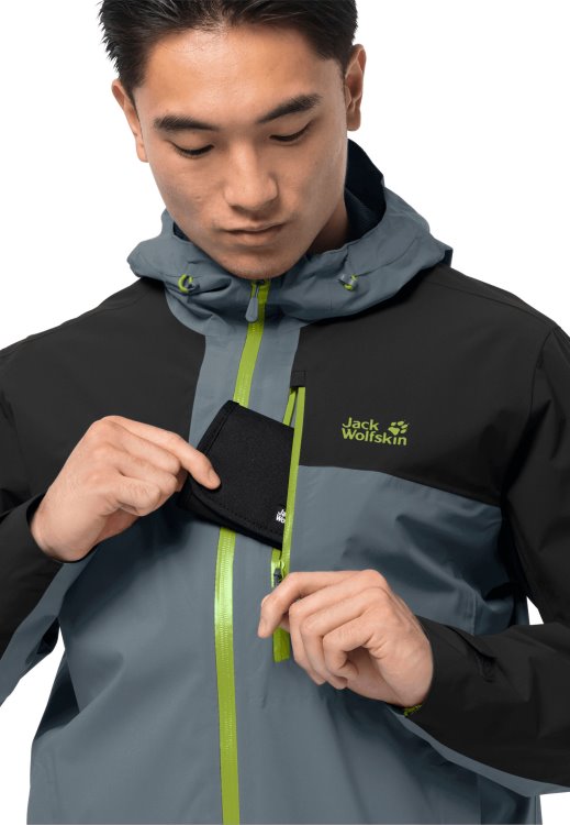 Go Hike Jacket M Storm Grey Origin Brand Jack Wolfskin