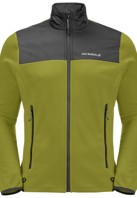 Dna Block Fleece M New Brand Jack Wolfskin Golden Cypress