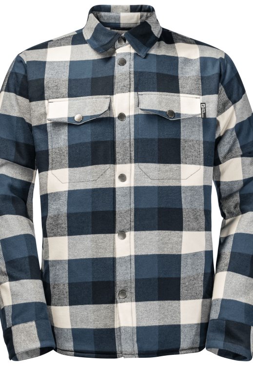 Origins Brand Jack Wolfskin Thunder Blue Checks Felsenweg Ins Shirt M
