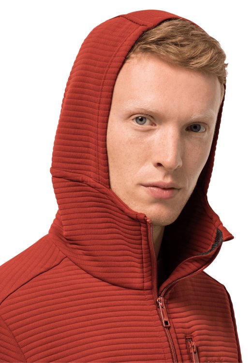 Modesto Hooded Jacket Men Collection Brand Jack Wolfskin Mexican Pepper