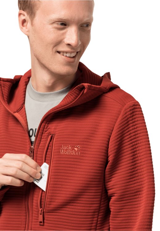 Modesto Hooded Jacket Men Collection Brand Jack Wolfskin Mexican Pepper