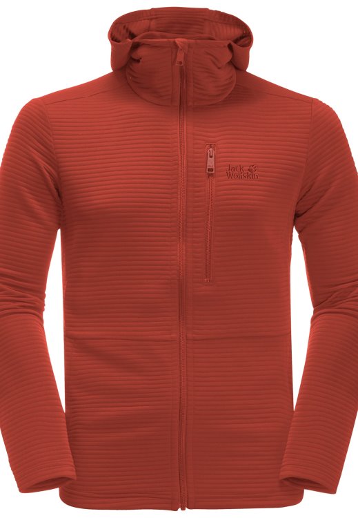 Modesto Hooded Jacket Men Collection Brand Jack Wolfskin Mexican Pepper