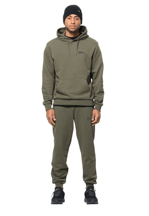 Brand Essential Hoody M Dusty Olive Brand Jack Wolfskin
