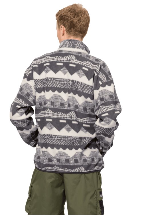 365 Rebel Printed Fleece M Brand Jack Wolfskin Phantom All Over New