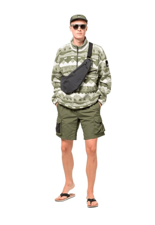 365 Rebel Printed Fleece M Greenwood Allover Brand Jack Wolfskin Collection