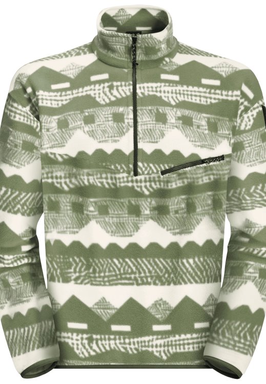 365 Rebel Printed Fleece M Greenwood Allover Brand Jack Wolfskin Collection