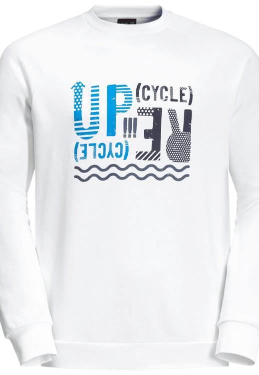 Brand Jack Wolfskin Original Ocean Crewneck M White Rush