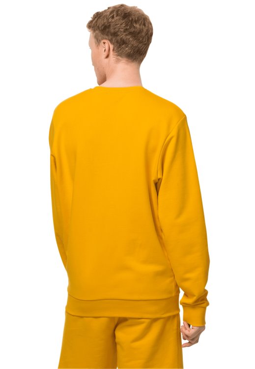 Hot Brand Jack Wolfskin Burly Yellow Xt Essential Crewneck M