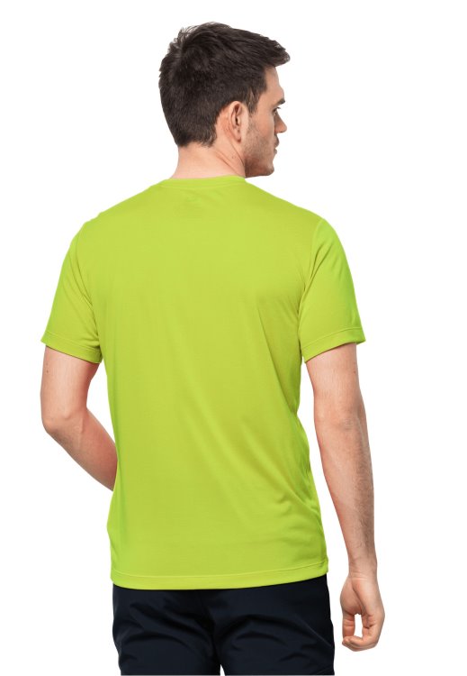 Lime Brand Jack Wolfskin Hiking S/s Graphic T M Brand