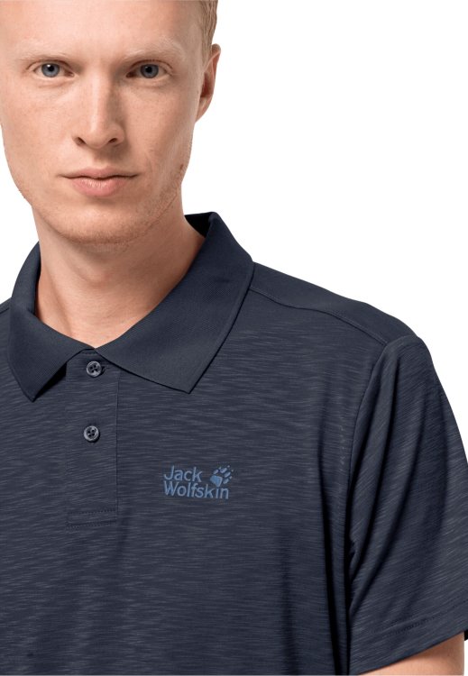 Travel Polo Men Brand Jack Wolfskin Hot Night Blue