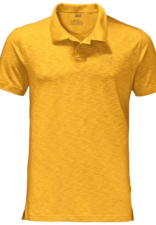 Best Burly Yellow Xt Brand Jack Wolfskin Travel Polo Men