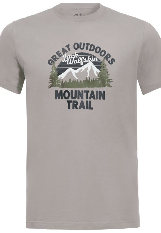 Ash Grey Brand Jack Wolfskin Collection Jw Mountain Trail T M