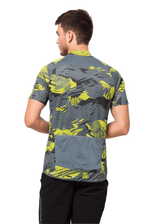 Best Brand Jack Wolfskin Storm Grey All Over Tourer Halfzip Print T M