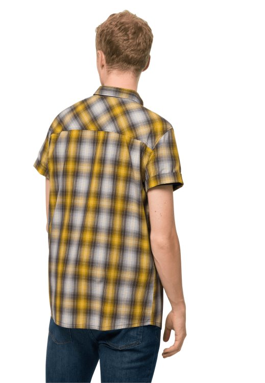 Hot Chili Shirt M Best Burly Yellow Xt Checks Brand Jack Wolfskin