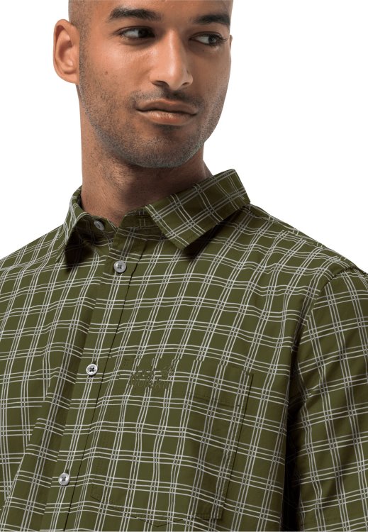 Brand Jack Wolfskin Hot Springs Shirt M Greenwood Checks Origin