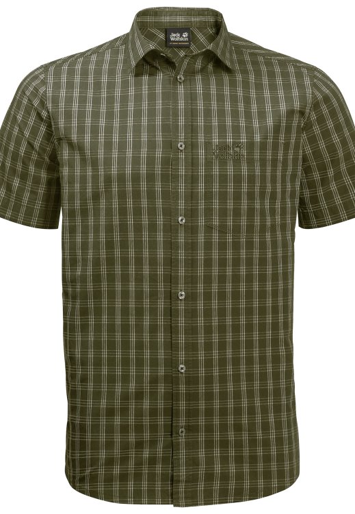 Brand Jack Wolfskin Hot Springs Shirt M Greenwood Checks Origin