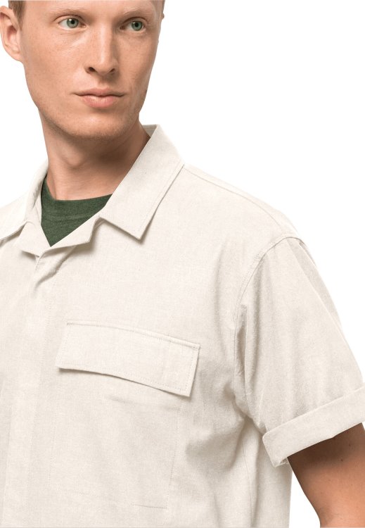 Nature Summer Shirt M Brand Jack Wolfskin Cotton White Brands
